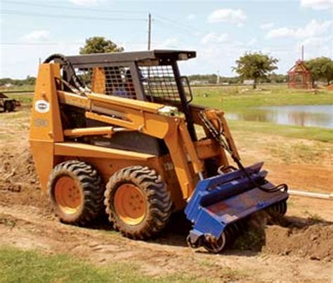 mini skid steer trench backfiller|skid steer trench back filler.